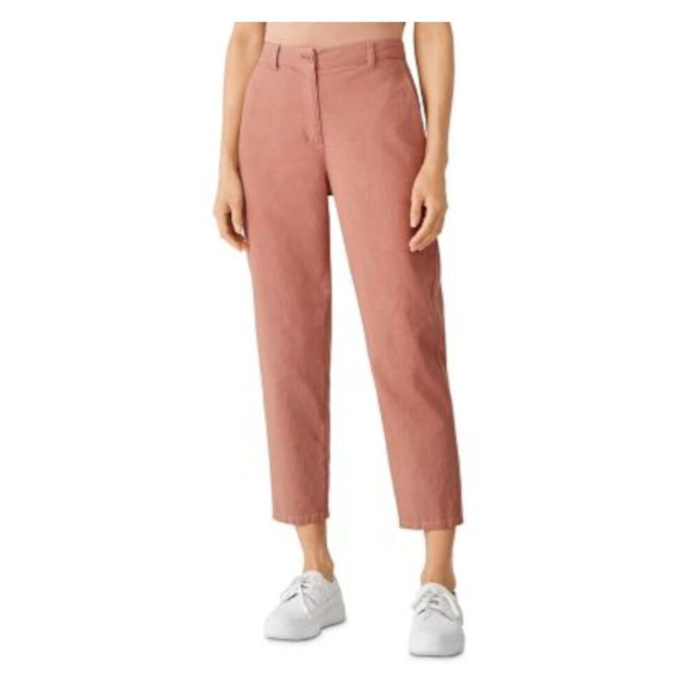EILEEN FISHER Womens Orange Stretch Pocketed Straight leg Pants 16